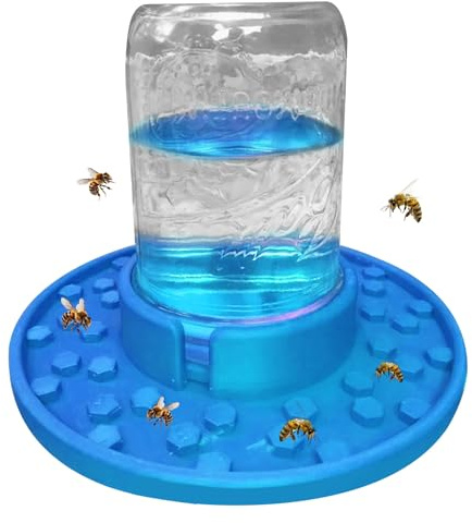 Feecher de abeja para colmenas - Jar Style DUCH AGUA Y DISTRIONADOR DE NECTAR | Práctico accesorio de alimentación de abejas de miel, comedero enlatado para apicultura colonia de e