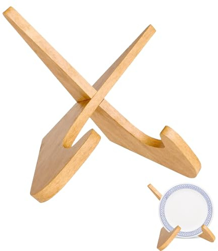 Support de Livre de Recettes en Bois, Support Mains Libres pour Cuisine, Présentoir pour Livres de Cuisine - Support en Bois Naturel, Design Pratique et Esthétique