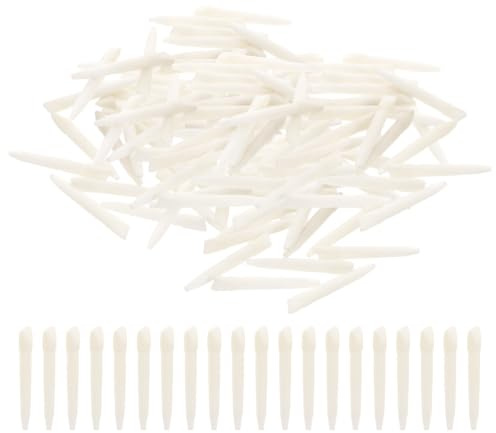 NUOBESTY 100 Unidades Puntas de Rotulador de Doble Cabezal de Fibra de Color Claro Punta Fina y Gruesa, Recambios para Marcadores de Pintura para Oficina y Dibujo Creativo