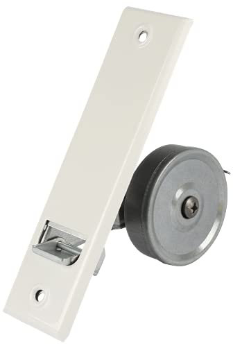 Gurtwickler mit Metall-Abdeckplatte - versch. Farben und Lochabstände (Lochabstand 160mm, weiß)