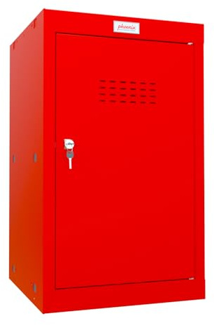 Phoenix CL0644RRK Size 3 Red Cube Locker with Key Lock