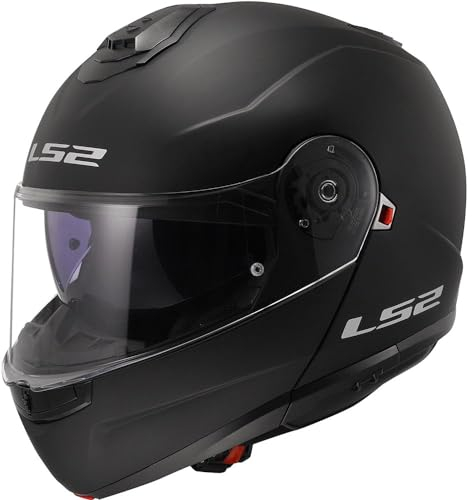 LS2 Motorcycle Helmet. Modular/Flip Front. FF908 STROBE II MATT BLACK-06 (3XL) 65-66cm