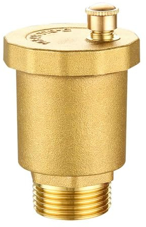 1 Pezzo Valvola di Sfiato, Valvola di Sfiato Automatica in Ottone con Filettatura Maschio Valvola di Sfiato di Scarico per Radiatori di Caldaie Riscaldatori Solari di Acqua Serbatoio di Acqua