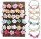 Jisrcha Coronas de Flores, Tocado Guirnalda 6 Piezas, Diadema Flores Mujer, Corona Flores Artificial, Diademas de Flores Para Fiesta Fiesta Boda Playa Cumpleaños, Adornos Navidad