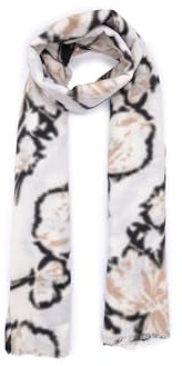 QUEEN HELENA Écharpe d'hiver fantaisie col rond doux chaud décontracté femme SC212, beige, 180 cm x 85 cm