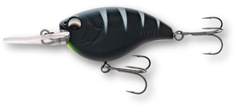 LMAB Crankbait 5,5 cm Power Vibe 55F - 3 Lauftiefen, Floating - Wobbler Barsch, Crankbait Wobbler, Kunstköder Angeln, Barsch Wobbler, Spinnfischen Köder (Black Tiger, MR | Lauftiefe 2-3 m | 13 Gramm)