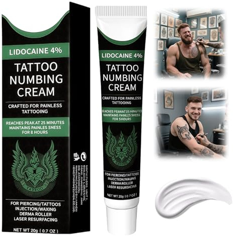 20g Crema per Tatuaggio, Cura della pelle del tatuaggio, Bloccaggio e fissaggio del colore del tatuaggio, Grigio Scuro