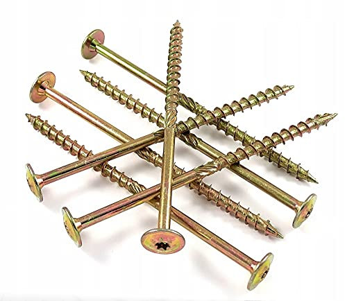 DMX - Tornillos para madera con cabeza de placa CT - 6mm TORX - zinc galvanizado - 6x300 (50 uds/paquete)