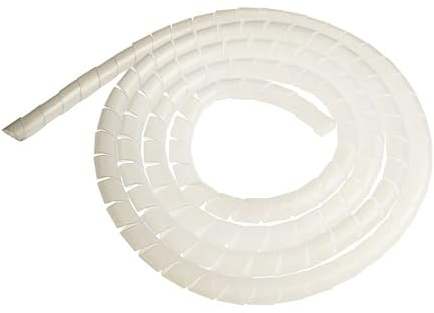 cyclingcolors Gaine spiralée Transparente Flexible Souple Protection câble électrique Spirale Plastique TV télé Ordinateur USB Faisceau Manchon (diamètre 10mm, Longueur 1m)