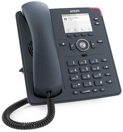 Snom D140, Phone, Landline, Slate Grey, 2 SIP identities, 2.8 inch TFT LCD, Energy Efficient