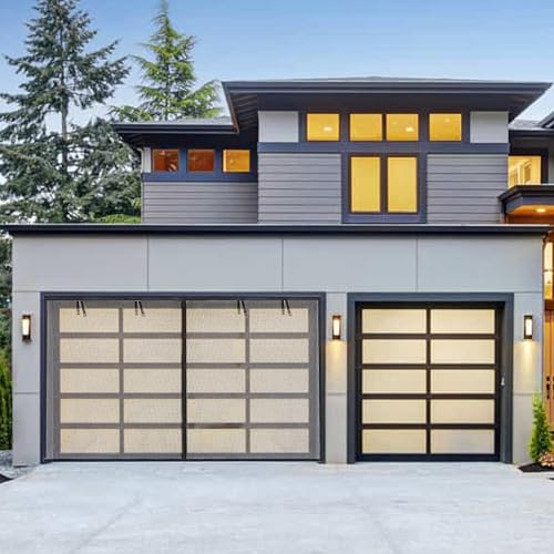 VOELIGT Garagen-Fliegengittertür – 2,4 x 2,1 m, passend für 2,1 m hohe, robuste Fiber