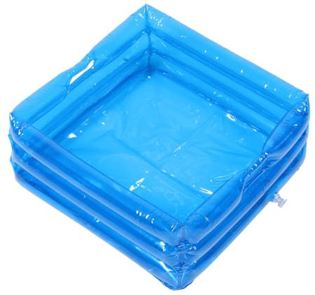 Beavorty Inflatable Foot Bath Basin Portable Collapsible Beach Pool Foot Soak Tub for Home Travel Handle