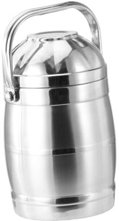 PartyKindom 1Ensemble Boîte à Lunch Isolante Inoxydable avec Couvercle Hermétique et Poignée Pratique Récipient Thermique pour et Plats Chauds pour École et Bureau