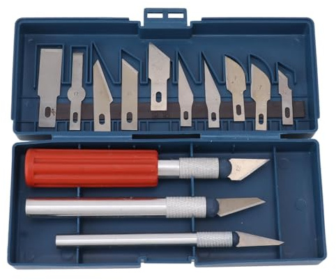 Domary Set di Scalpelli per Intaglio del Legno in Acciaio, Utensili da Taglio Portatili per Scolpire il Legno, Pannelli in Schiuma di Plastica