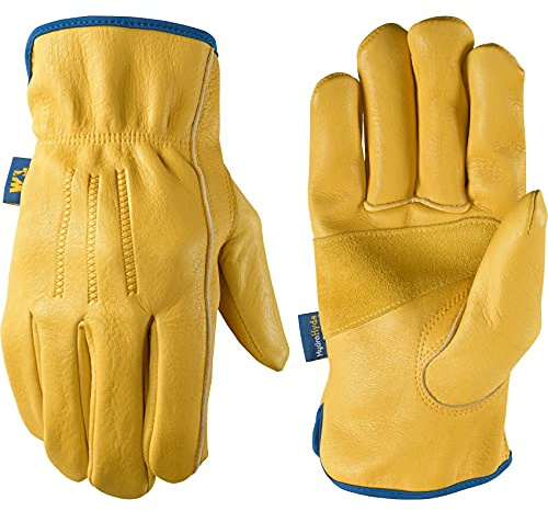 Wells Lamont Men’s Slip-On HydraHyde Full Leather Work Gloves | Water-Resistant | Extra Large (1168XL)