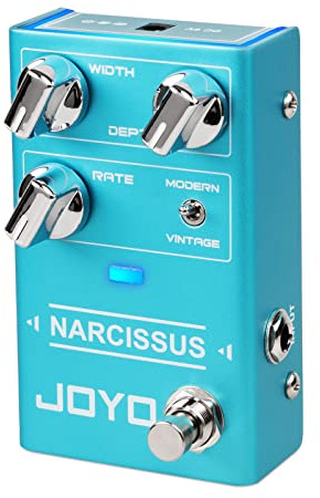 JOYO Pedal de coro Circuito semianalógico de múltiples efectos de coro desde un tono profundo surrealista hasta una distorsión feroz y vintage para guitarra eléctrica (NARCISSUS R-22)