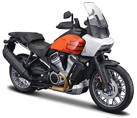 MAISTO Harley Davidson Pan America 1250 ´21 - Modellmotorrad 1:12 Originalgetreues Sammlermotorrad Spielzeugmotorrad mit Lenkung & beweglichem Ständer, ab 3 Jahren (532339)
