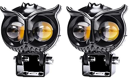 JAWSEU Motorrad Scheinwerfer, 2 Stück Zusatzscheinwerfer Motorrad LED, Wasserdicht Motorrad Fahrlichter für ATV, Fahrrad, Off-Road-Beleuchtung, XING-05-Haptre03094