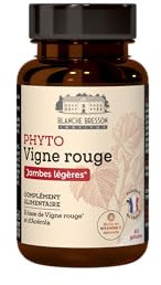BLANCHE BRESSON - Phyto vigne rouge - Circulation, jambes gonflées - Vignes rouges, Acérola - 60 gélules - Cure de 30 jours - Fabriqué en France