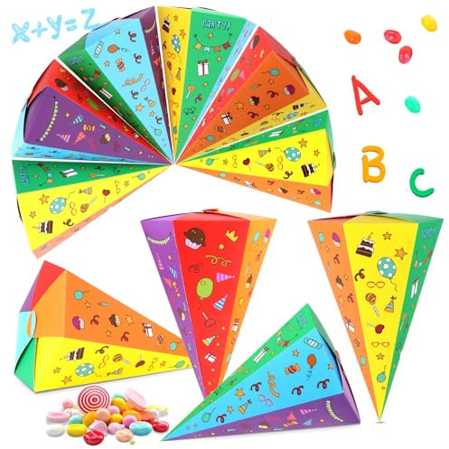 LWMTT 10 Stück Geschwister Schultüte,Schultüte zur Einschulung,Zuckertüte für Jungen und Mädchen,Länge 30 cm, Durchmesser 16 cm,Faltbare Zuckertüte für die Einschulung zum Schulanfang