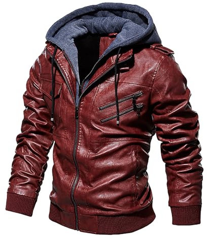 Le jacke Herren Echtle : Elegant Le jacke Schwarze Bikerjacke Coole Winterjacke Biker Vintage Warm Motorrad Jacke Basic Echtle Fliegerjacke Freizeit Winter Pilotenjacke Übergangsjacke