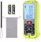 BILIPALA Télémètre Laser, 50m Mètre Laser numérique, avec écran LCD Rétroéclairé, précision ± 2 mm, Commutation d'unité M/po/pi, Mesure de la Distance, de la Surface, du Volume, de Pythagore (Rouge)