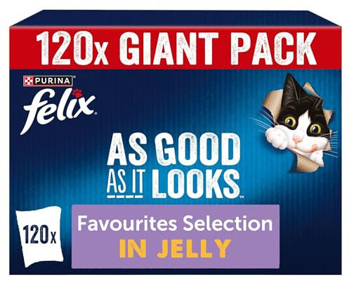FELIX As Good As it Looks Favourites Selection in Jelly Wet Cat Food 120x85g