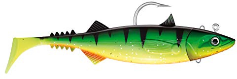 Jackson Sea Unisex – Erwachsene 10C4050801037275C10 Jackson Gummifisch montiert Norwegen Angeln Köder-The Mackerel 28cm Firetiger, Bunt, Normal