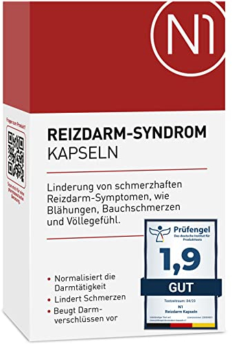 N1 Reizdarm Kapseln 30 St. - [Medizinprodukt] - Lindert Reizdarm Symptome wie Blähungen, Bauchschmerzen & Völlegefühl - Reizdarm Medikamente