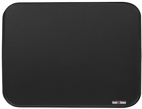 KOTARBAU® - Placa de suelo de chimenea (60 x 80 cm, acero revestido, color negro, protección contra chispas para chimenea y horno