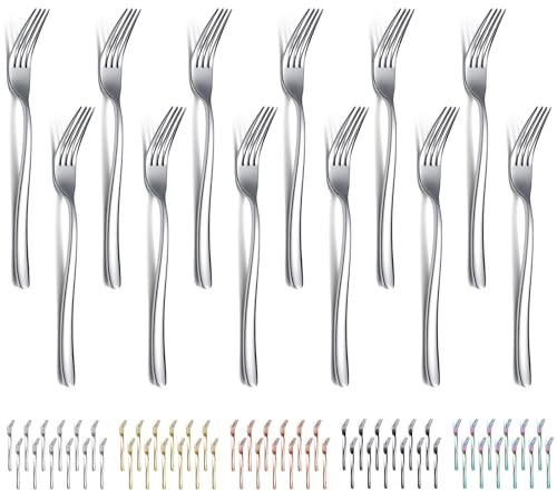 Evanda Dinner Forks Set of 12 Pieces 17.8cm, Stainless Steel Table Forks Cutlery Set for Home, Restaurant, Hotel, Dishwasher Safe
