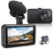 Dash Camera Dash Cam Front And Rear With SD Card FHD 1080P 3”IPS Screen Dual Camera Dash Cams DVR Car Driving Recorder 170°Wide Angle HDR Dash Cam