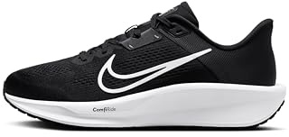 Nike Men's Quest 6 Road Running Shoes, Black/White-Iron Grey, 10