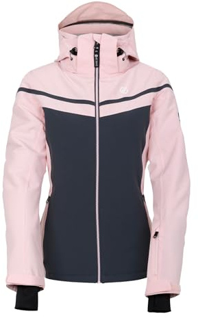 Dare2B Womens Flurry Ski Jacket, Rose Pink Grey, 14 EU