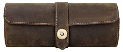 Custodia per orologi Rotolo per orologi Porta orologi Scatola per orologi a 3 slot Custodia per orologi da viaggio in pelle Rotolo per orologi Custodia per orologi Vetrina per orologi Scatola per