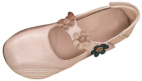 Donna Mocassini Scarpe Friulane Eleganti Casual Scarpe da Ballo Ballerine Basse Comode con Punta Quadrata Mocassini Donna Yoga Matrimoni Scarpe da Danza Ginnastica Feste Traspirante Sandali Comodi