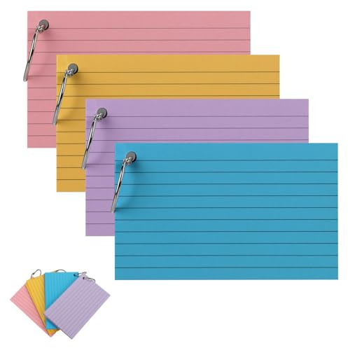 Flash Cards 200Pcs Flashcards Revision Cards 3x5 Inch Flash Cards Revision Index Cards Flashcards for Revision Cue Cards for Office Home School Learning Record