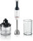 Bosch Stabmixer ErgoMaster Serie 4 MSM4W220, Zerkleinerer, einhändig bedienbar, Edelstahl-Klingen, verschleißfreie Keramik-Kupplung, Mixbecher, QuattroBlade, AntiSplash, Einschaltsperre, 600 W, weiß