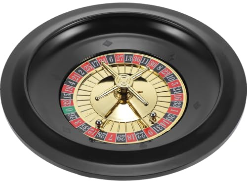 SAFIGLE Rueda Giratoria del Juego De Póker Rueda De Póker para Mesa Accesorio De Juego De Fiesta para Adultos Portátil Y Ligera 10.03 Pulgadas para Celebraciones Y Reuniones