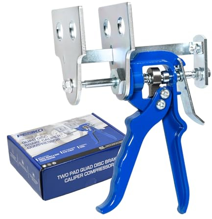 PESIKO 29100 Doppelter Schnellbremskolbenrücksteller, Hochleistungs-Scheibenbremsbelagspreizer für den Austausch von Einzel-, Doppel- und Vierkolben-Bremszangen