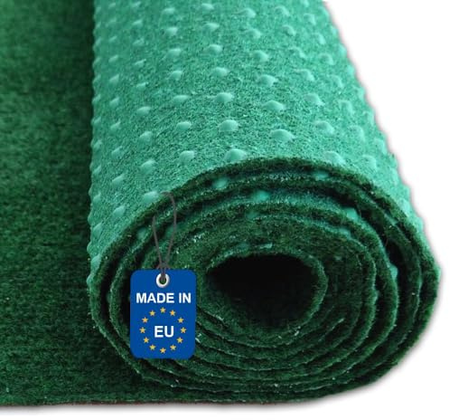 Gazon artificiel 100 x 500 cm - Tapis d'extérieur résistant aux intempéries - Vert - Pour balcon, terrasse et jardin - Tapis en feutre robuste comme alternative à la pelouse