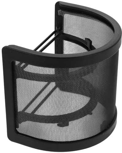 Hoement Filtro Anti-Pop in Metallo a Forma di U per Microfono a Condensatore e Palmare Parabrezza Antivento per Microfono Podcast Copertura Resistente e Lavabile per Registrazione e