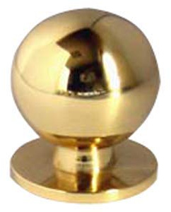 POMOLO PER MOBILI IN OTTONE LUCIDO cf. 2 pz. (Misura 30 mm.)