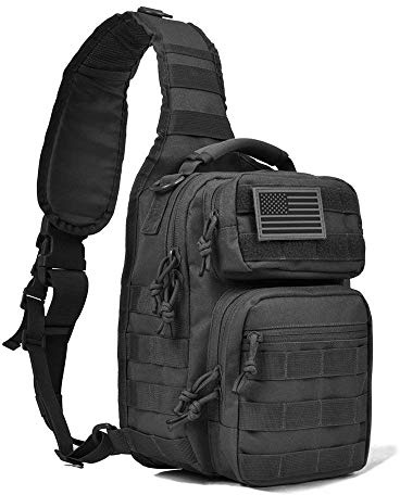 GZLMMY Mochila táctica para hombre, bandolera,bolsa de cuerpo cruzado, casual, multiusos, mochila antirrobo para viajes, senderismo, camping, senderismo, deportes al aire libre, Negro