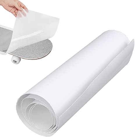 GAESHOW Nastro Antiscivolo Trasparente per Skateboard, Carta Vetrata per Skateboard, Grip Tape per Nastro Adesivo Trasparente Tavola Skateboard Longboard 83.3×22.9cm