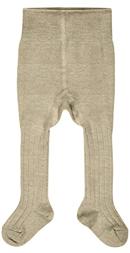 FALKE Cosy Rib B Ti cotone cachemire spessi tinta unita 1 pezzo, Collant Unisex - Bimbi 0-24, Beige Sand Melange 4650, 74-80