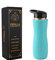 Perilla Home 100% reine Kupferflasche mit Tracker und Deckel, 720 ml, ayurvedische Wasserflasche, Mehrzweckflasche für Fitnessstudio, Reisen, Outdoor, Innenbereich, auslaufsicher (Minze)