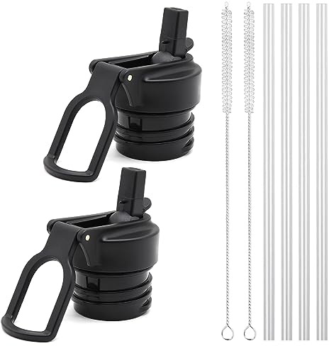 PHULWEL Straw Lid for Hydro Flask Standard Mouth, Lid with Straws Fits Hydroflask Standard Mouth, Sports Caps Water Bottle Accessories Replacement Lid Top