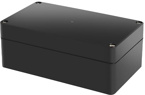 Waterproof Junction Box IP67 Project Box Outdoor Electrical Cable Wire Connectors,Electronic Connection Box, Watertight Junction Box, ABS Plastic Project Box (157x90x60mm,Black)