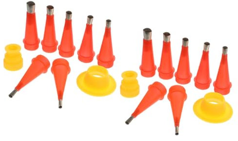 BESTonZON 1 Satz Edelstahldüse Verstemmdüsen- -Endbearbeitungswerkzeug Endbearbeitung von Stemmwerkzeugen Verstemmungswerkzeugsatz Verstemmendes Werkzeug Universal-